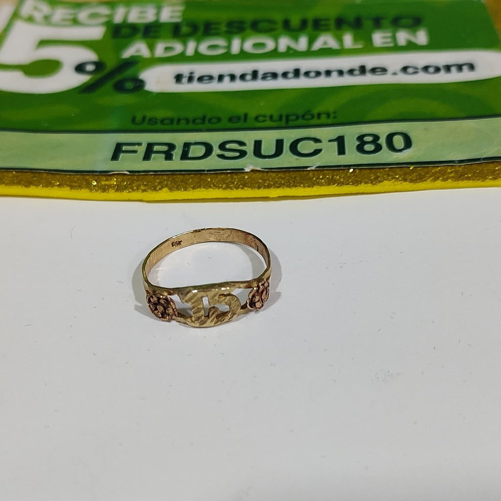 ANILLITO ORO COMBINADO 14 K 1.6 GRMS (SEMINUEVO)