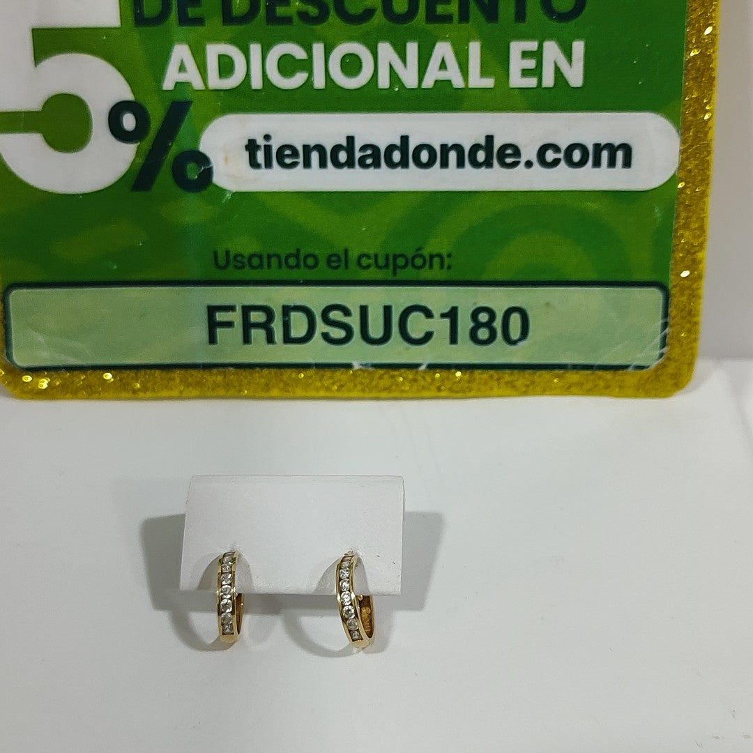 ARRACADAS PAR ORO 14 K 1,10 GRMS (SEMINUEVO)