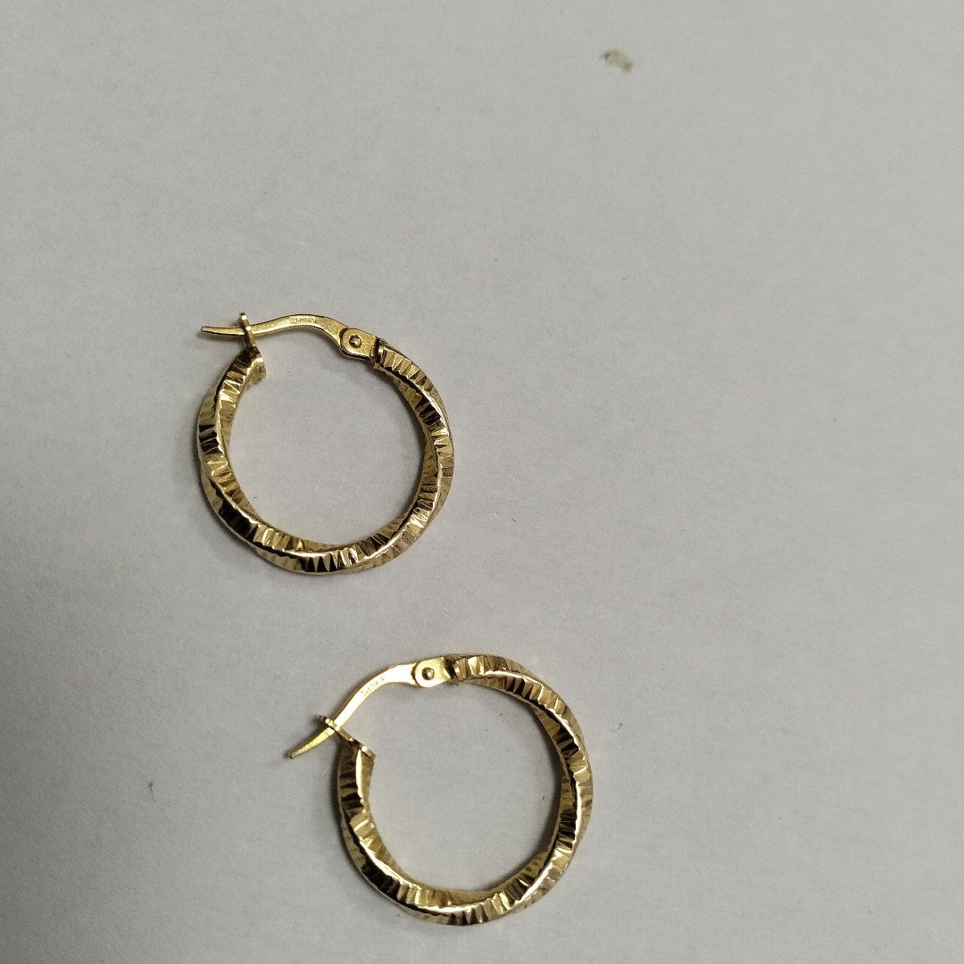 ARRACADAS PAR ORO 14 K 1.4 GRMS (SEMINUEVO)