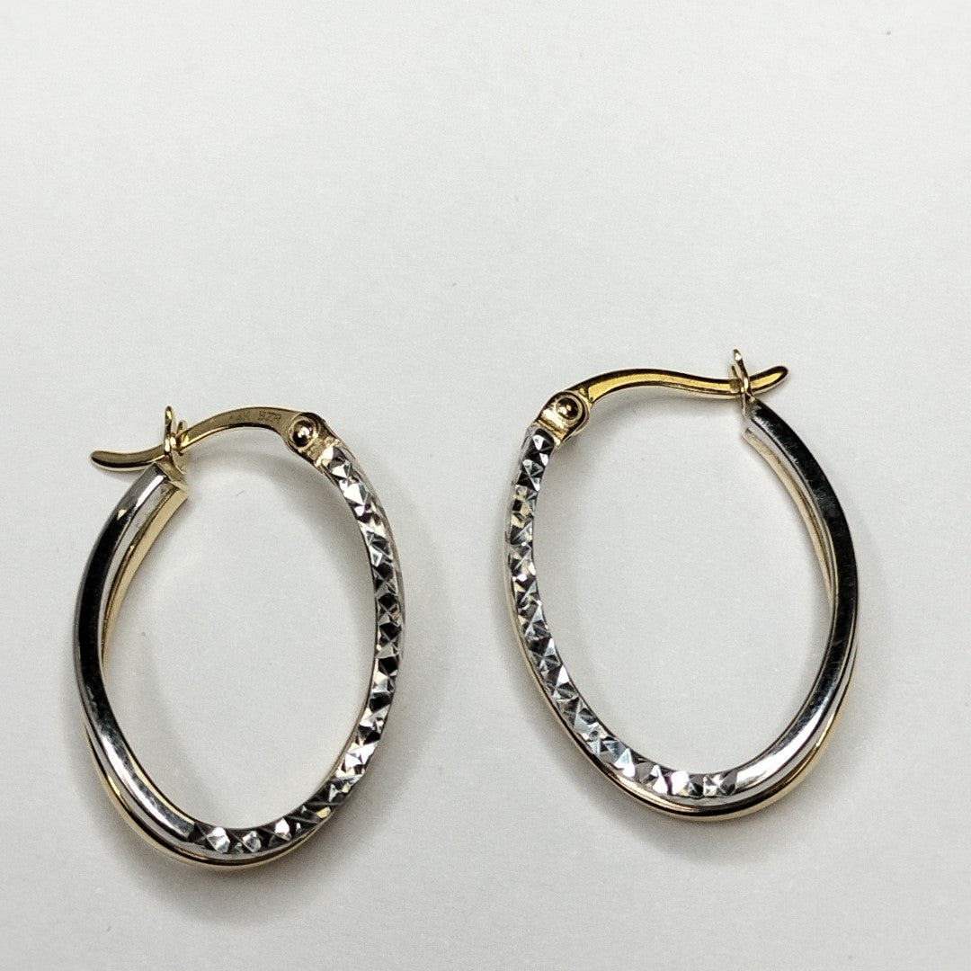 ARRACADAS PAR ORO, ORO BLANCO 14 K 2 GRMS (SEMINUEVO)