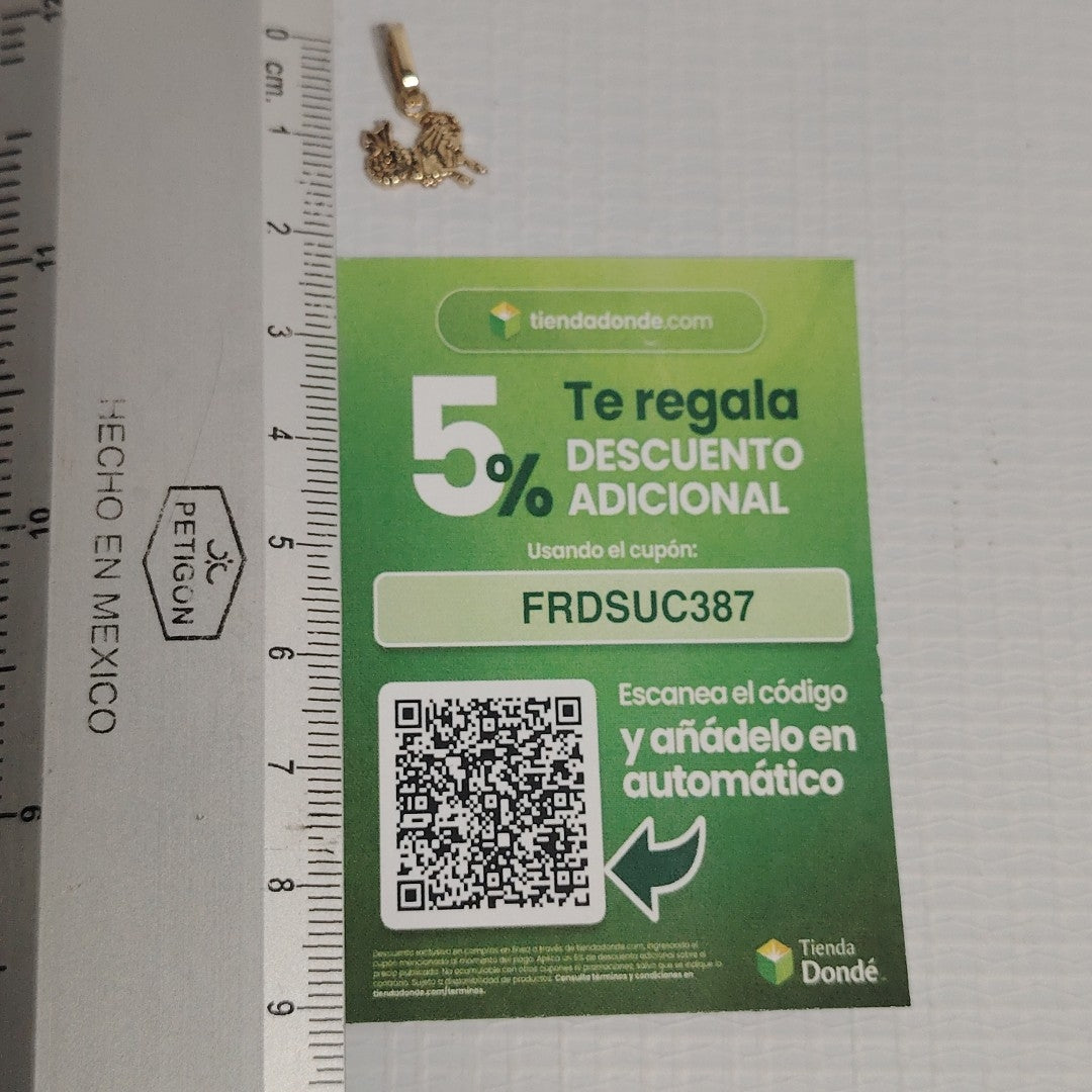 DIJE ORO 14 K 1 GRMS (SEMINUEVO)