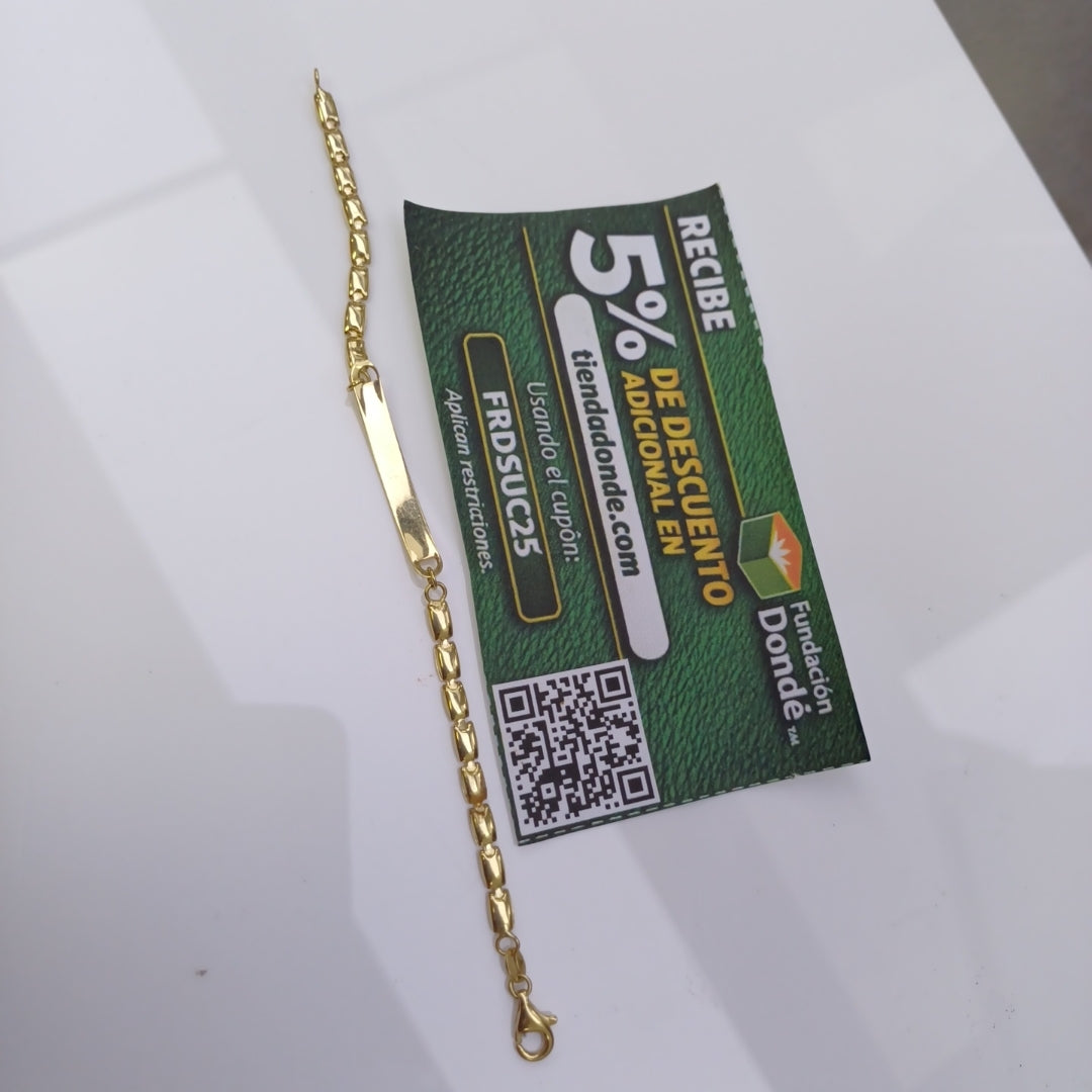 ESCLAVA ORO 14 K 3.8 GRMS (SEMINUEVO)