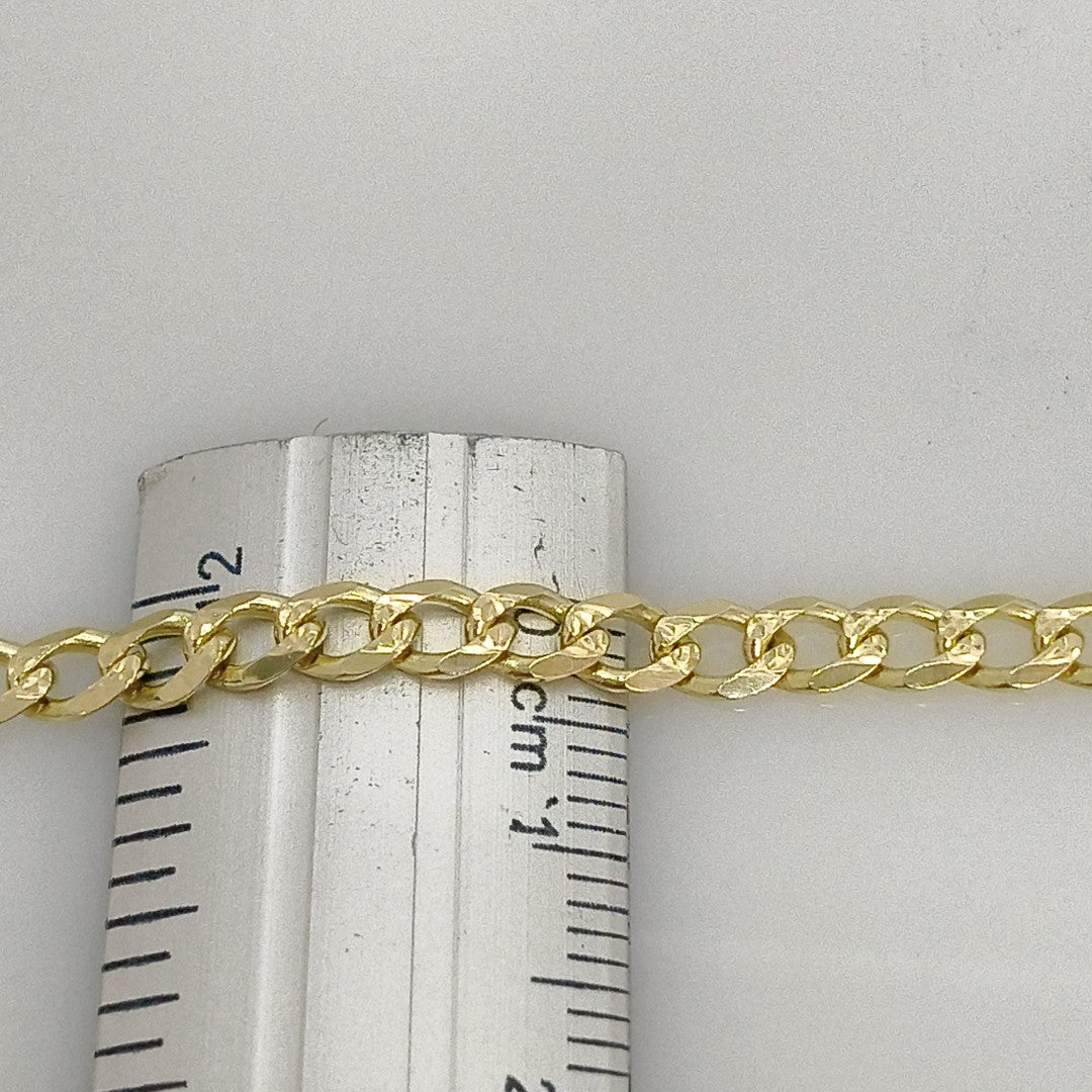 PULSERAS BARBADA ORO 14K 21 CM 5.3 GR (NUEVO)