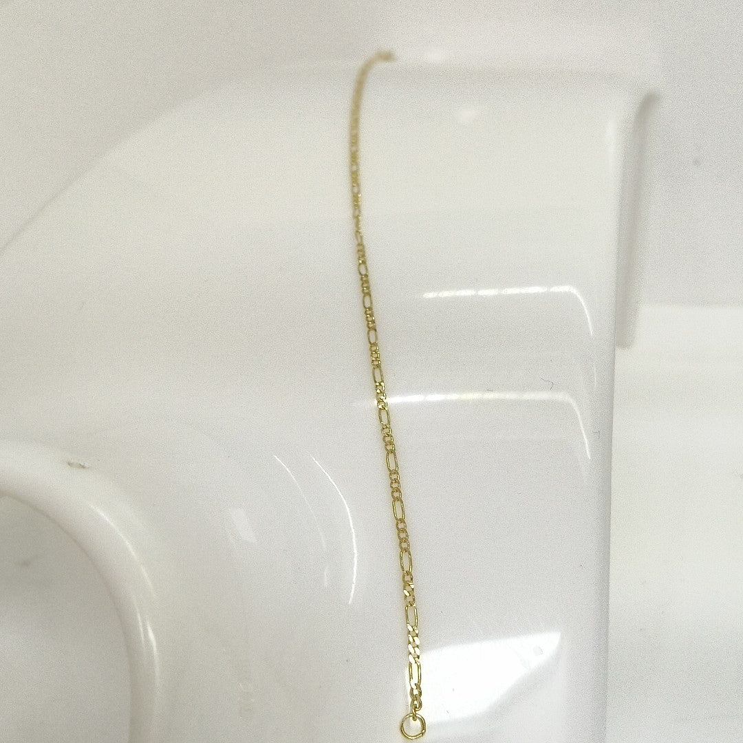 PULSERAS TEJIDO 3X1 ORO 14K 21 CM 1 GR (NUEVO)