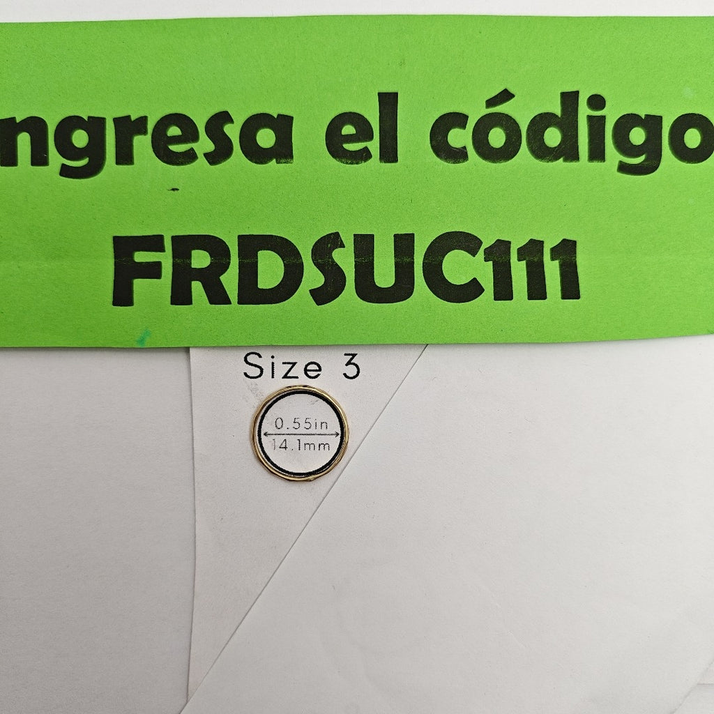 ARGOLLA ORO 14 K 0.7 GRMS (SEMINUEVO)