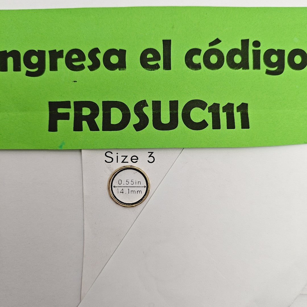 ARGOLLA ORO 14 K 0.7 GRMS (SEMINUEVO)