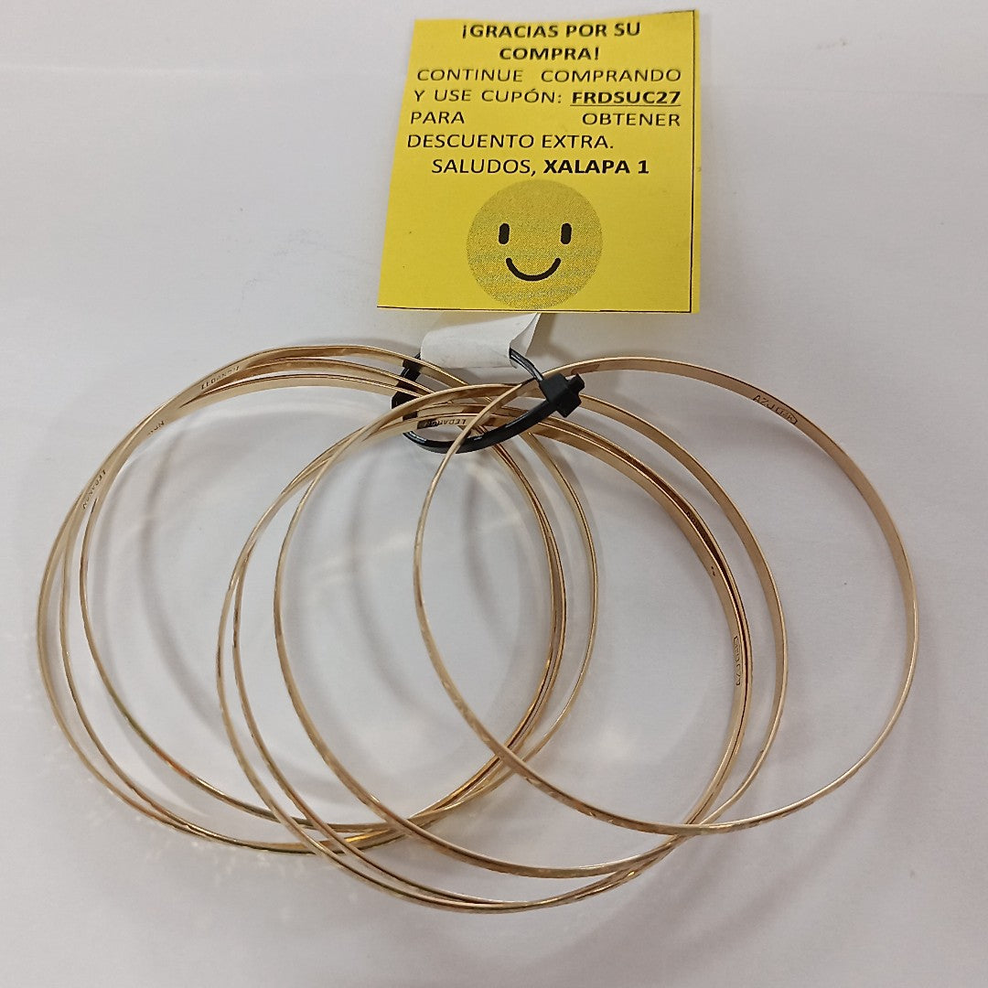 PULSERA, SEMANARIO DE PULSERAS ORO 14 K 38.7 GRMS (SEMINUEVO)