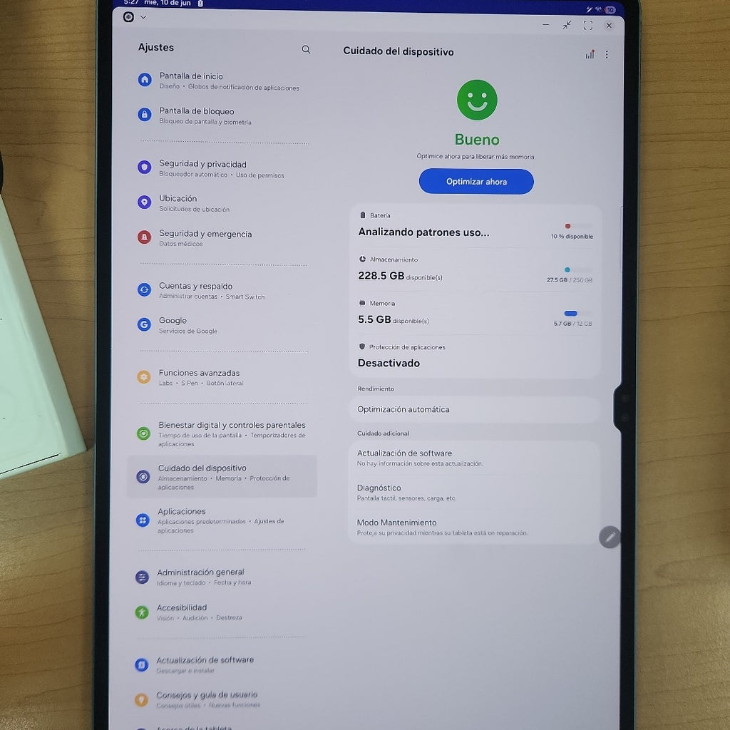 TABLETA SAMSUNG GALAXY TAB S10 ULTRA SM-X920 (2024) 256 GB 12 GB RAM (SEMINUEVO)