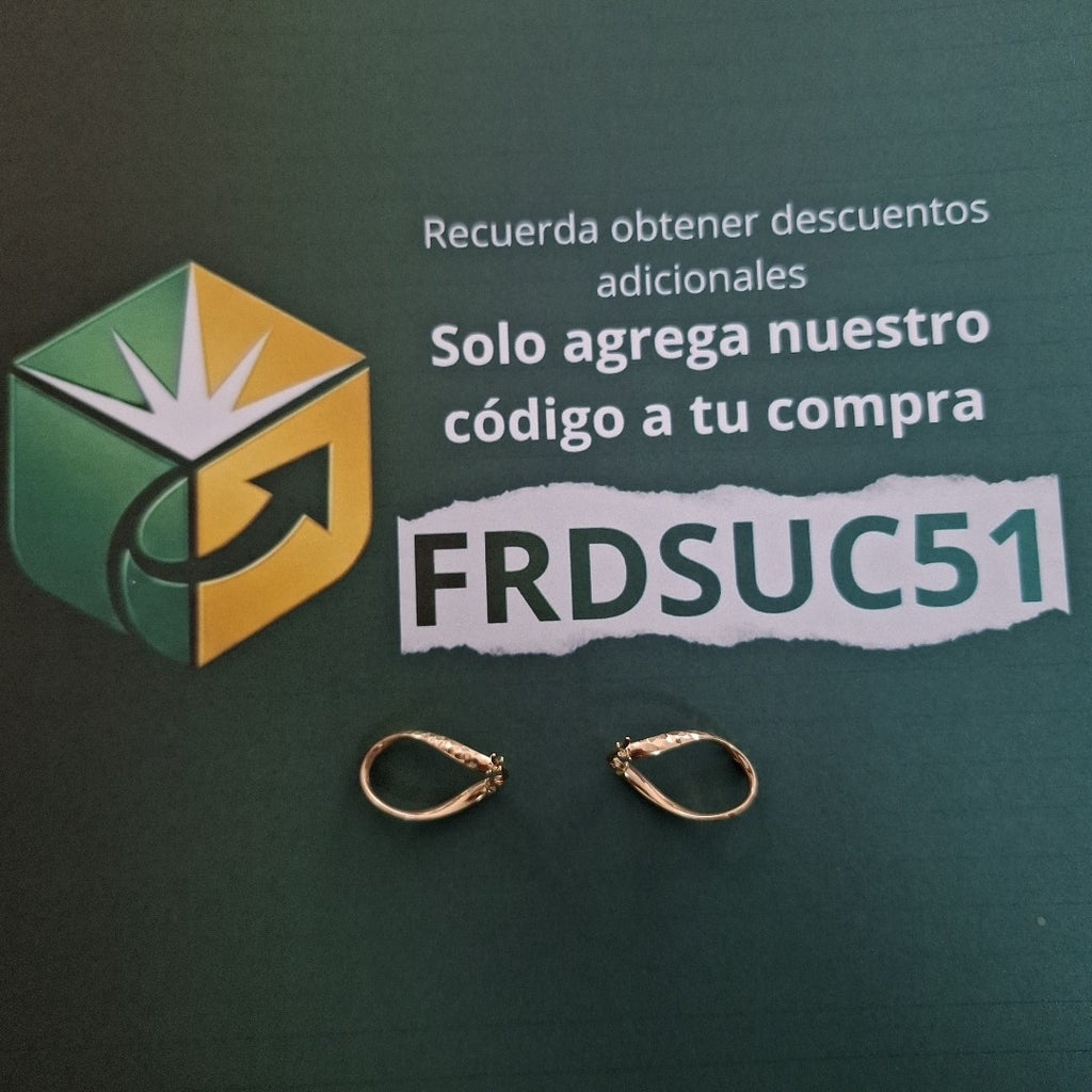 ARRACADAS PAR ORO 14 K 4 GRMS (SEMINUEVO)