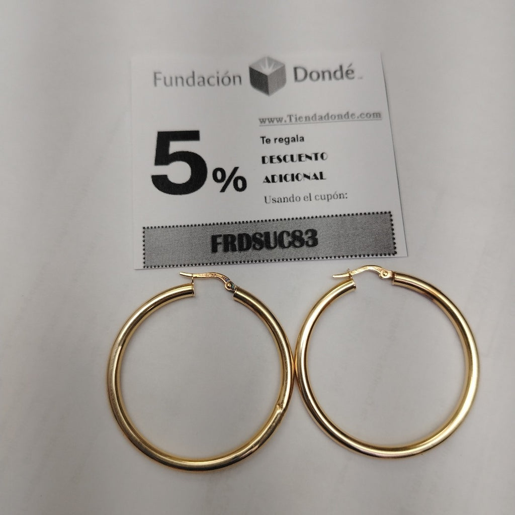 ARRACADAS PAR ORO 14 K 3.3 GRMS (SEMINUEVO)