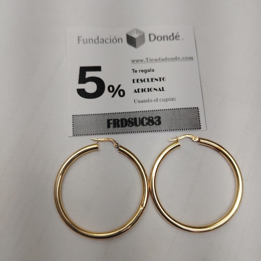 ARRACADAS PAR ORO 14 K 3.3 GRMS (SEMINUEVO)