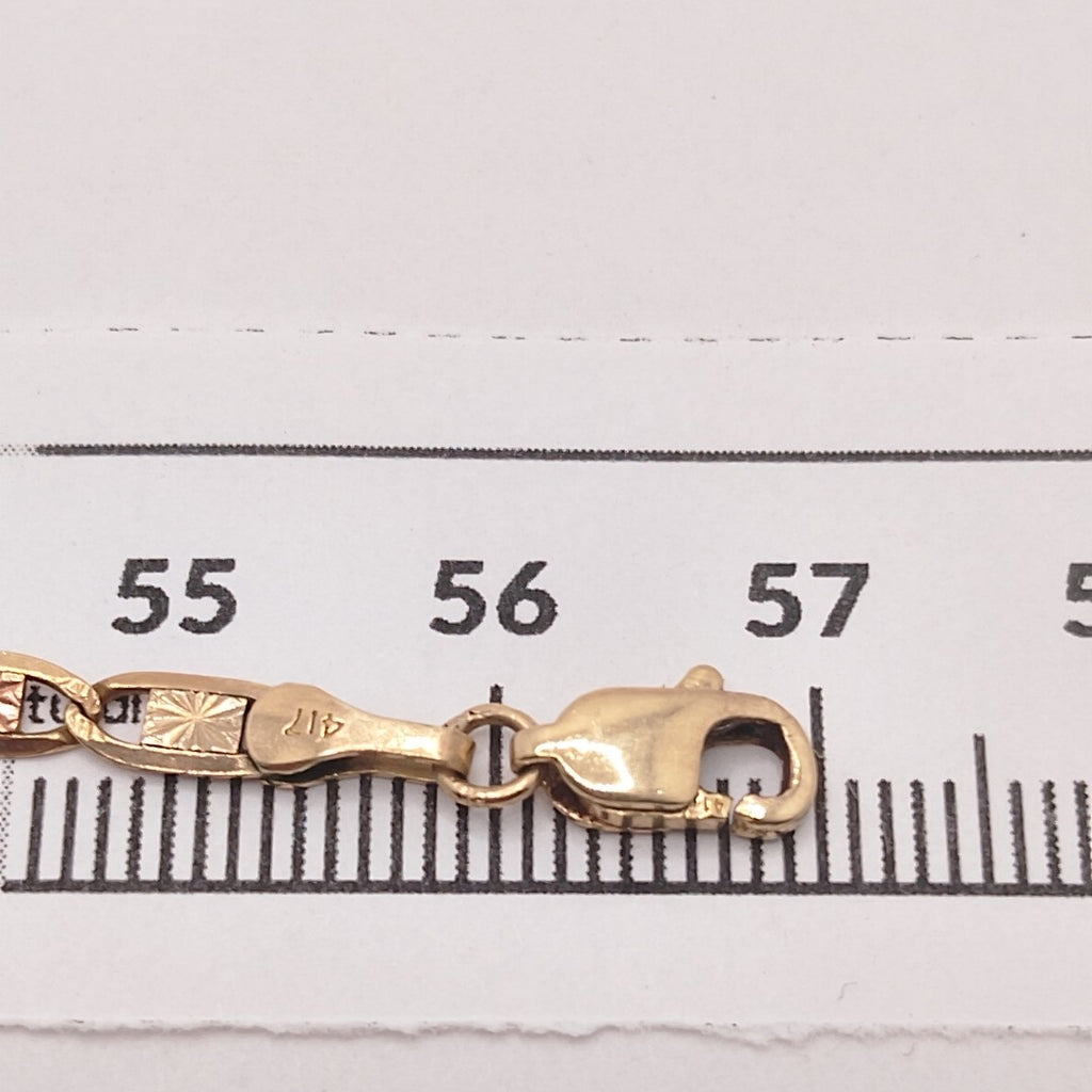 CADENA ORO, RODIADO 10 K 7.4 GRMS (SEMINUEVO)