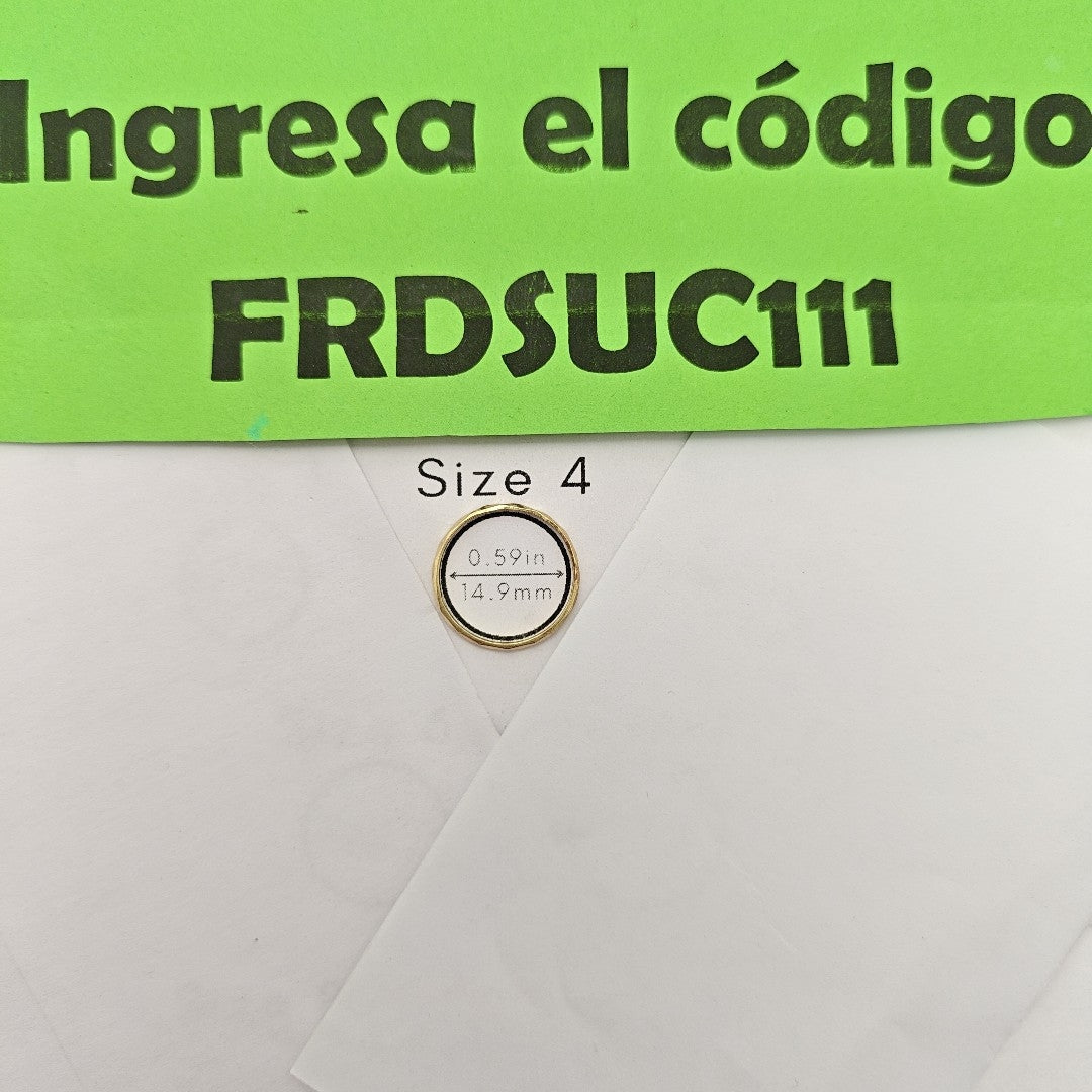 ARGOLLA ORO 14 K 0.8 GRMS (SEMINUEVO)