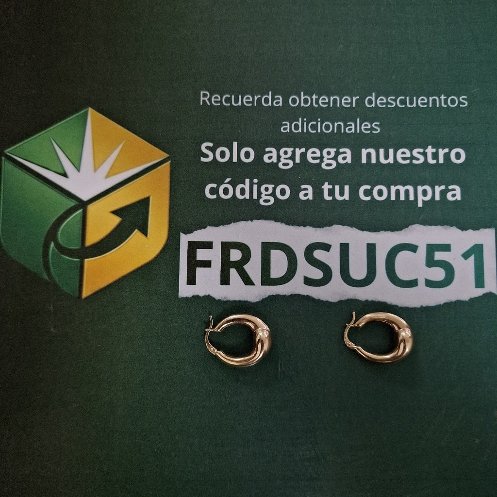 ARETES PAR ORO 8 K 4.8 GRMS (SEMINUEVO)