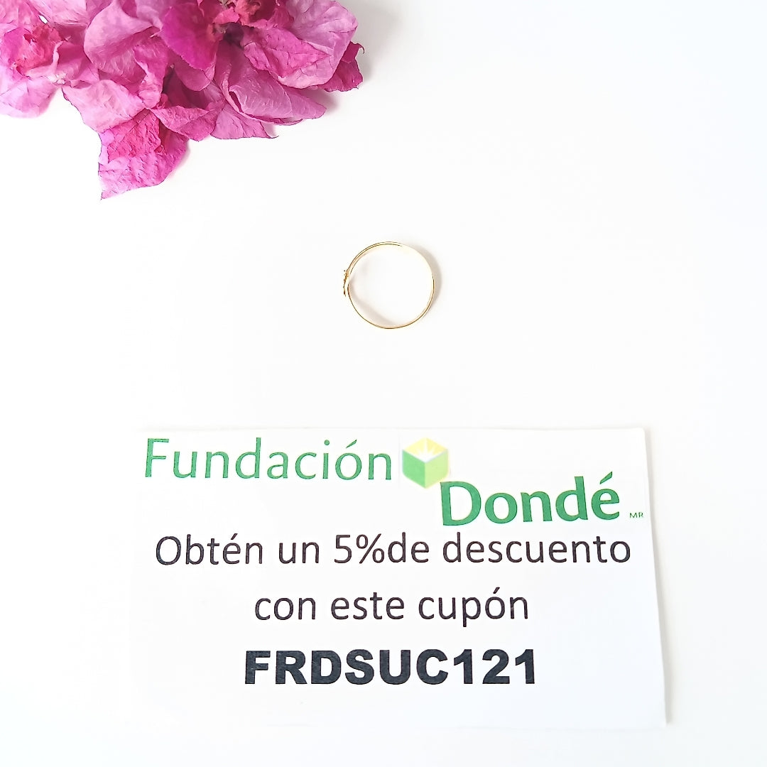 ANILLO ORO 8 K 0,60 GRMS (SEMINUEVO)