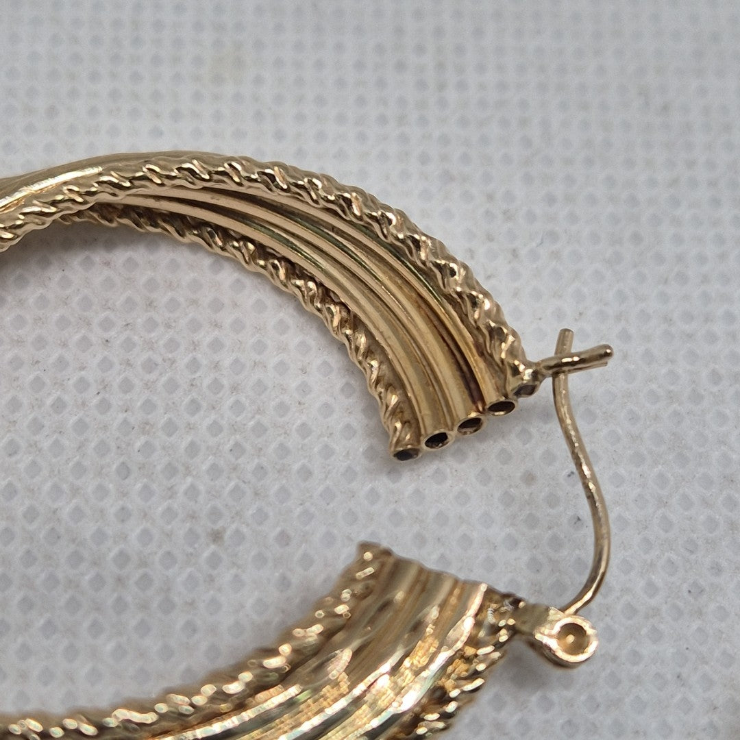ARRACADAS PAR ORO 14 K 6.8 GRMS (SEMINUEVO)