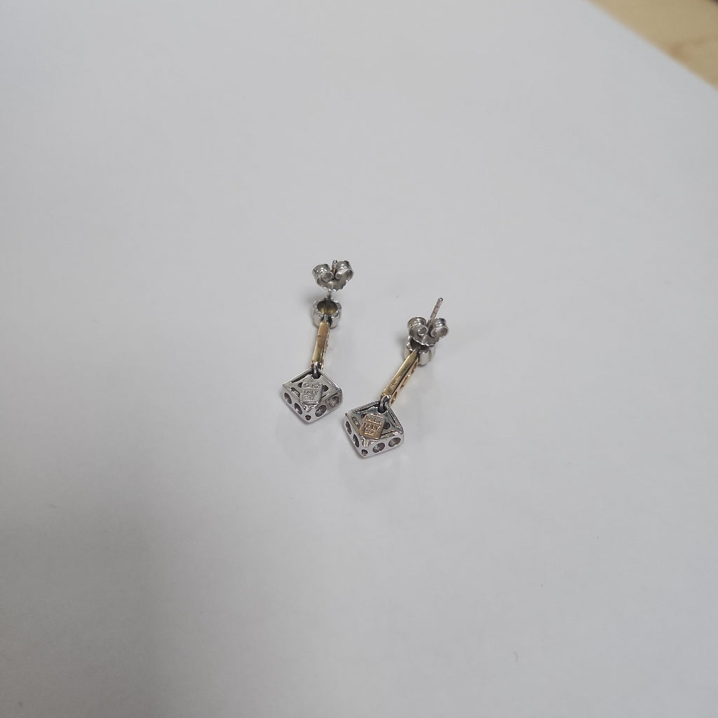 BROQUELES PAR ORO 14 K 4,90 GRMS (SEMINUEVO)