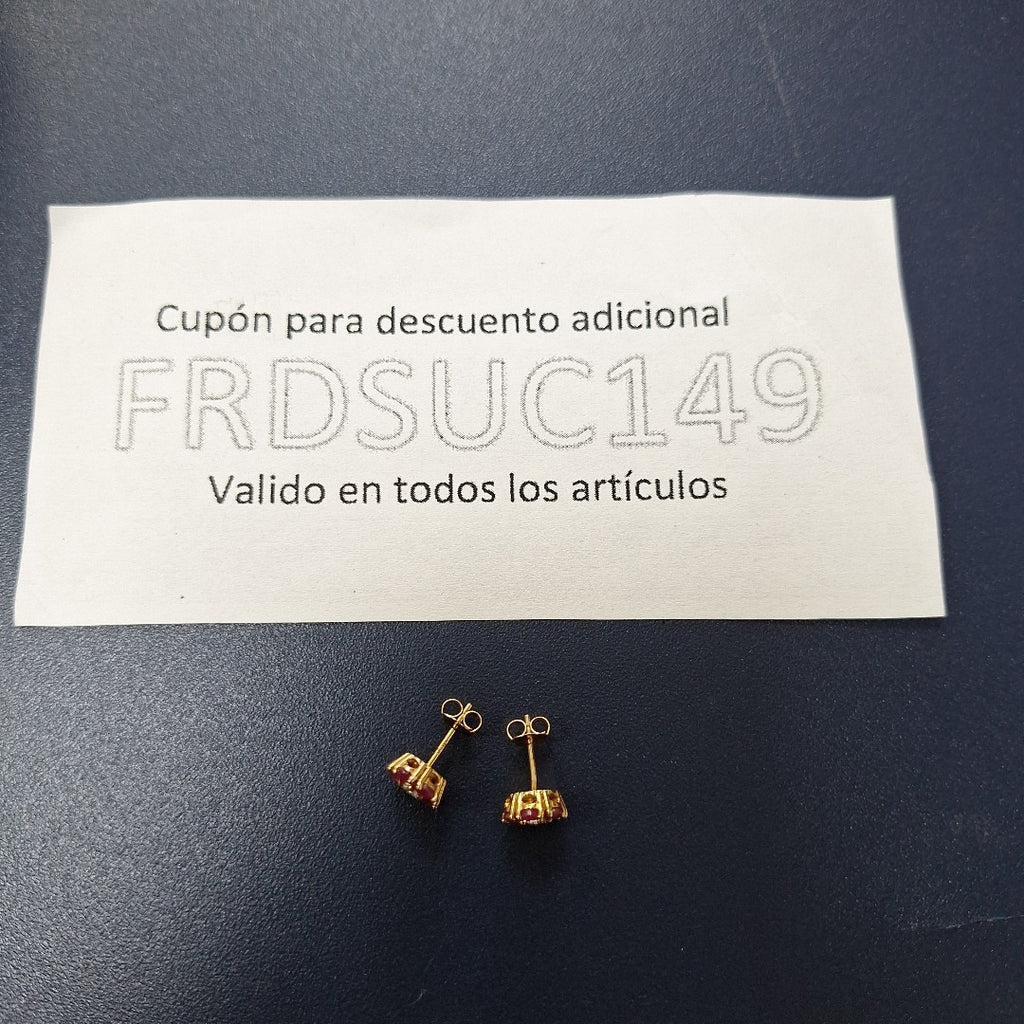 BROQUELES PAR ORO 14 K 1,60 GRMS (SEMINUEVO)