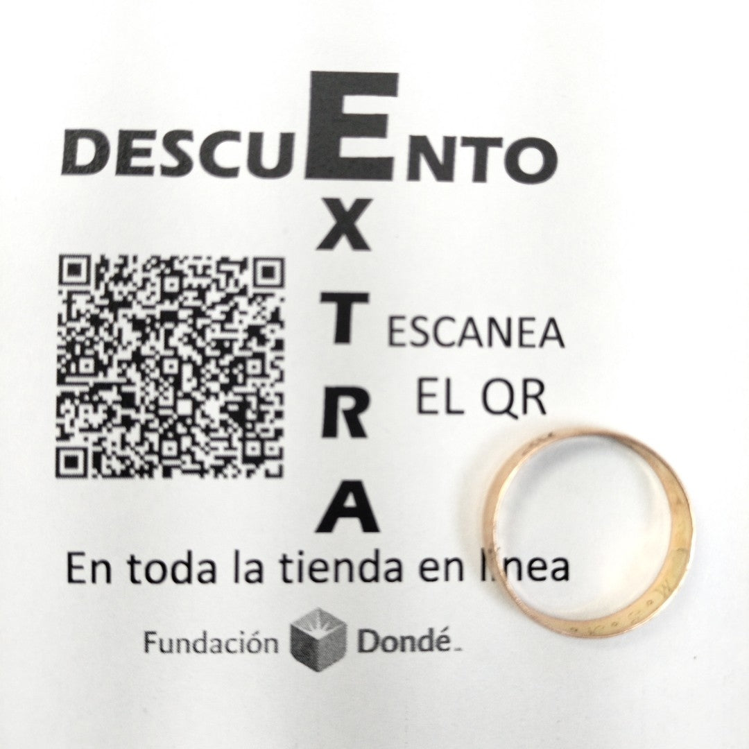 ARGOLLA ORO 10 K 1.9 GRMS (SEMINUEVO)