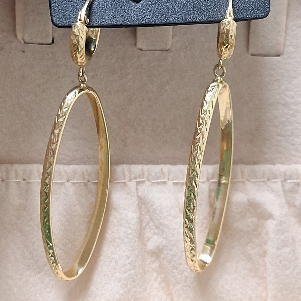ARETES PAR ORO 14 K 2,50 GRMS (SEMINUEVO)