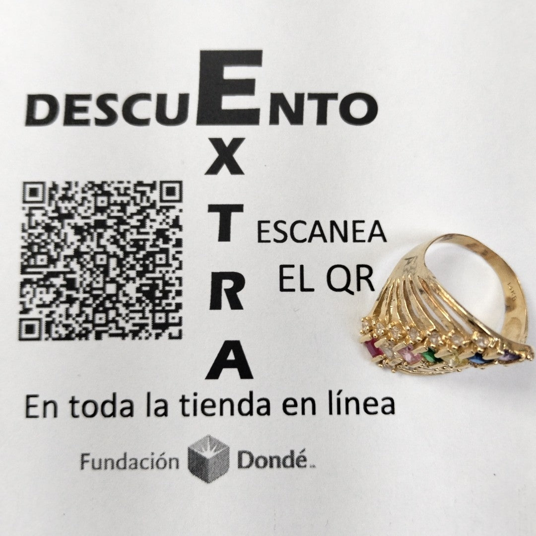 ANILLO ORO 14 K 6 GRMS (SEMINUEVO)