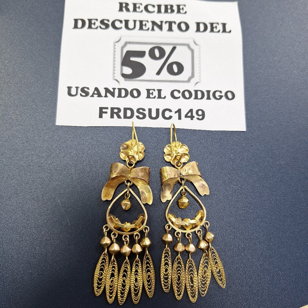 ARETES PAR ORO 10 K 18 GRMS (SEMINUEVO)