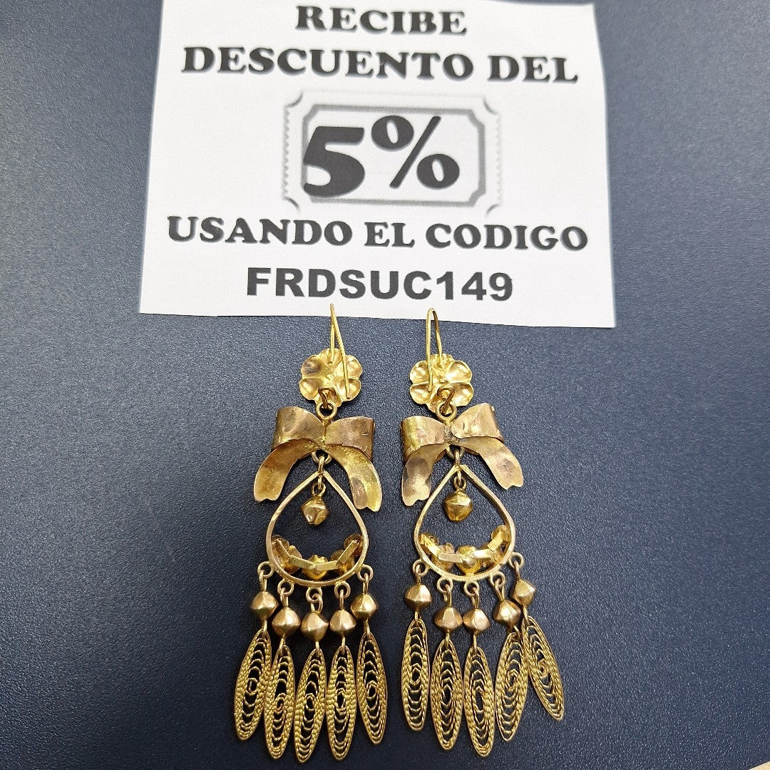 ARETES PAR ORO 10 K 18 GRMS (SEMINUEVO)
