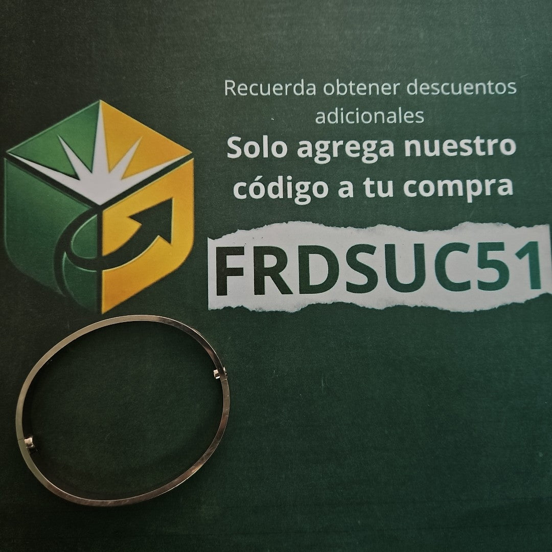 PULSERA RIGIDA ORO BLANCO 18 K 37.1 GRMS (SEMINUEVO)