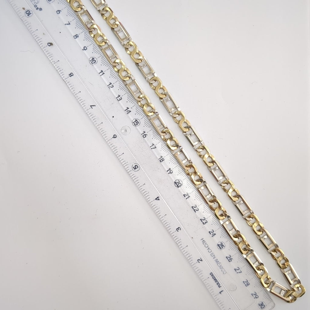 CADENA ORO COMBINADO 14 K 61.7 GRMS (SEMINUEVO)