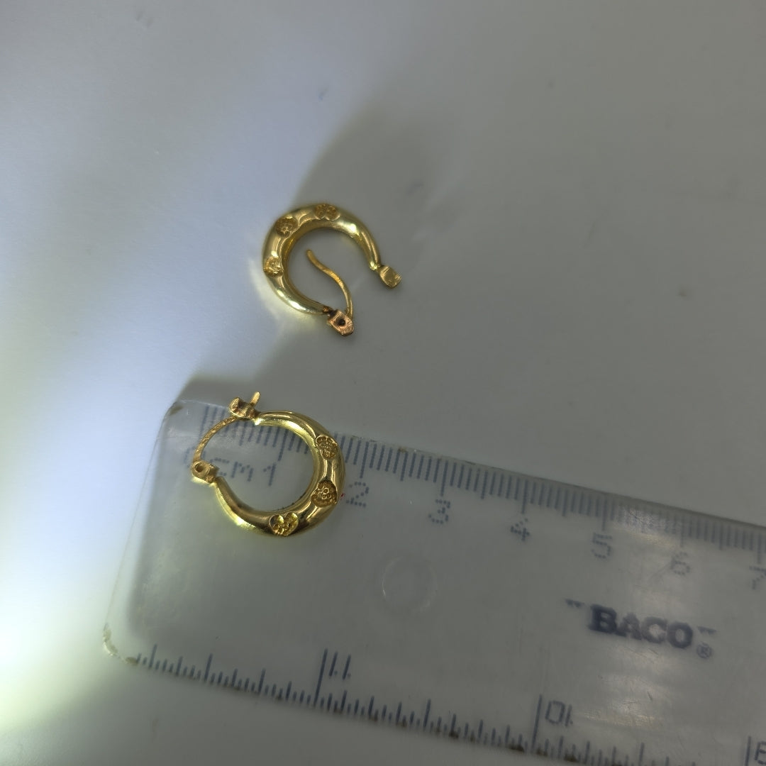 ARRACADAS PAR ORO 14 K 1.3 GRMS (SEMINUEVO)