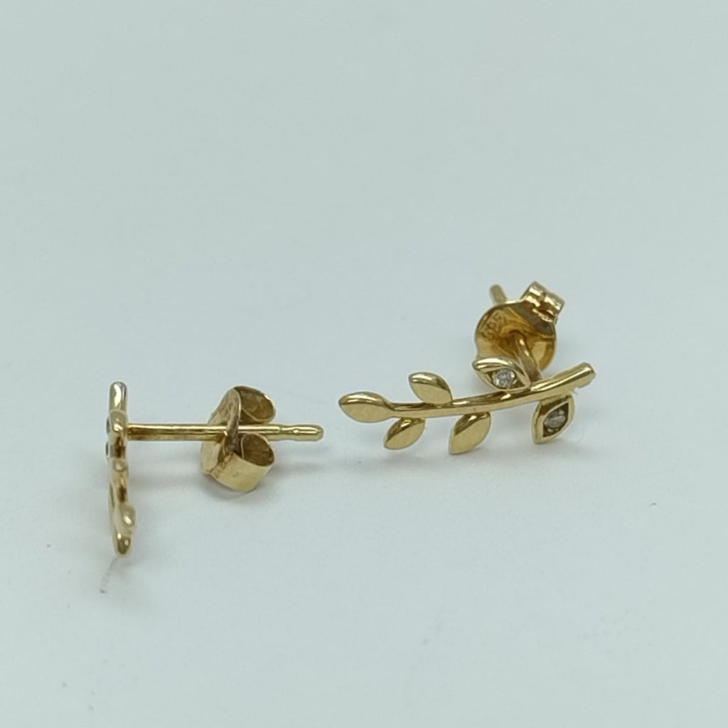 BROQUELES PAR ORO 14 K 1 GRMS (SEMINUEVO)