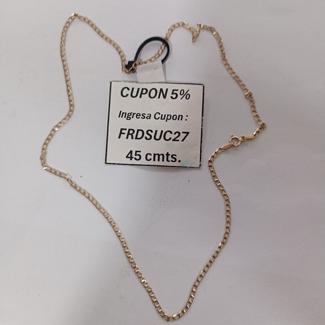 CADENA ORO 14 K 3 GRMS (SEMINUEVO)