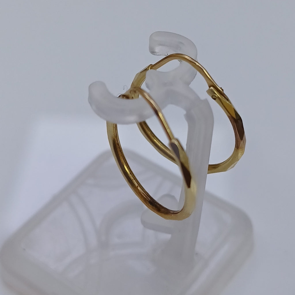 ARRACADAS PAR ORO 14 K 1,00 GRMS (SEMINUEVO)