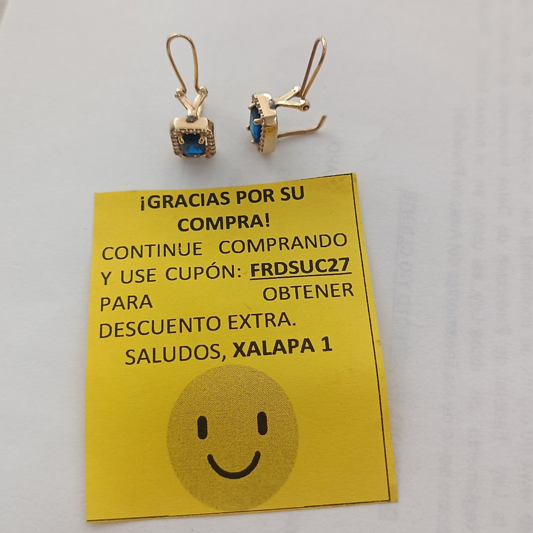 ARETES PAR ORO 14 K 2,30 GRMS (SEMINUEVO)