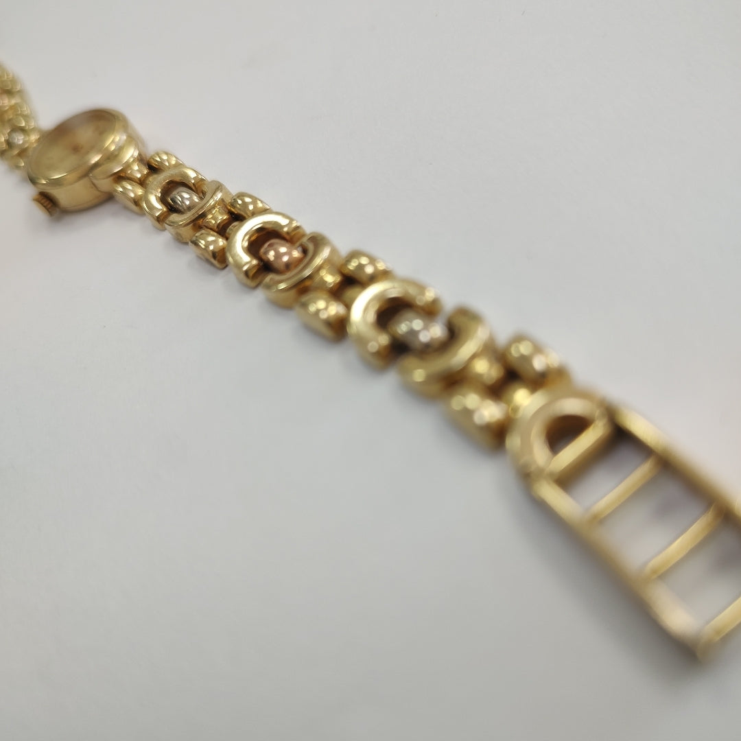 RELOJ CAJA Y PULSO ORO ORO 14 K 25.3 GRMS (SEMINUEVO)