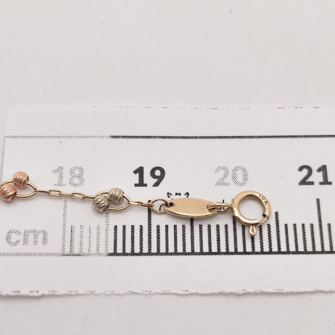 PULSERA ORO COMBINADO 10 K 1,50 GRMS (SEMINUEVO)