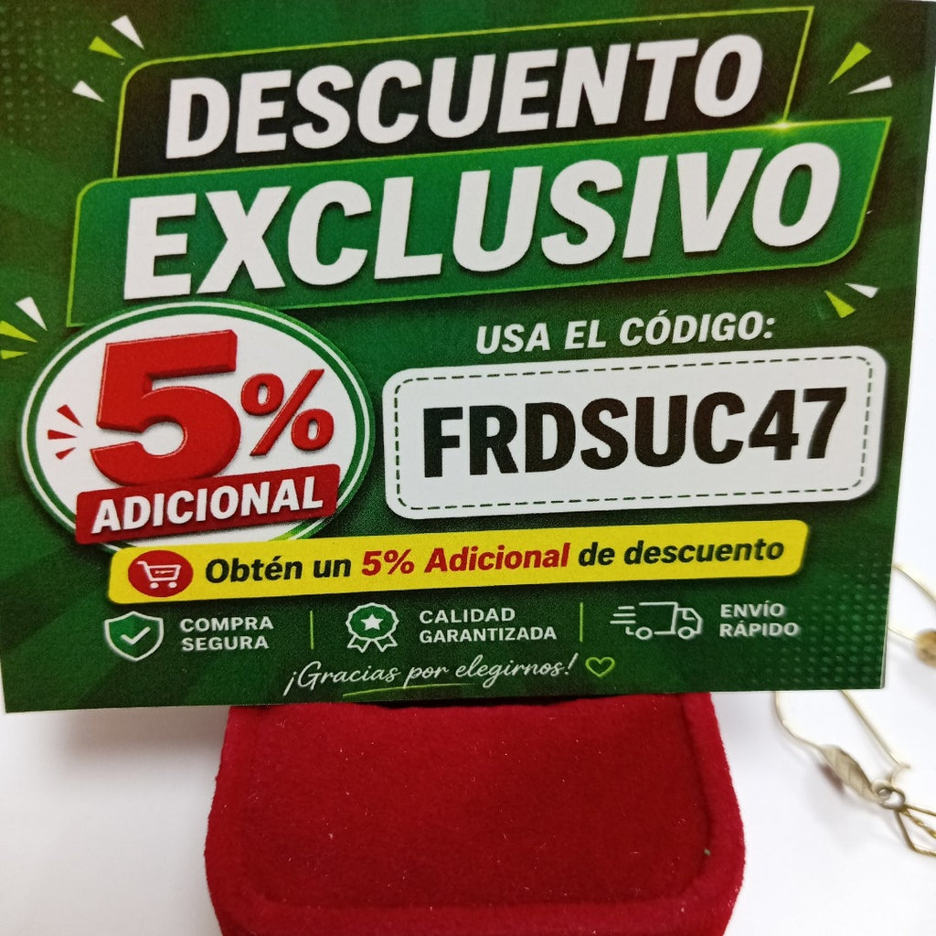 ARETES PAR ORO 8 K 4.2 GRMS (SEMINUEVO)