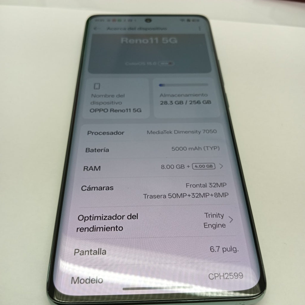 CELULAR OPPO RENO11 5G CPH2599 (2024) 256 GB 8 GB RAM (SEMINUEVO)