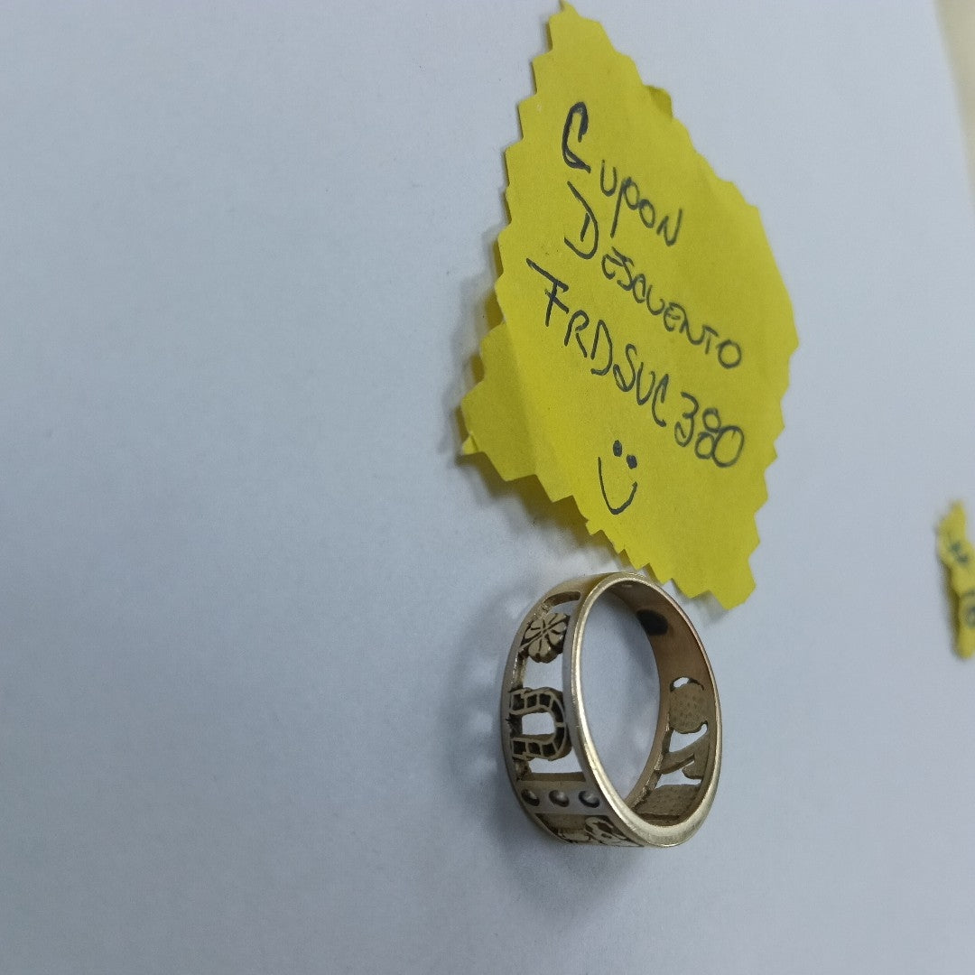 ARGOLLA DE LA SUERTE ORO 14 K 5,20 GRMS (SEMINUEVO)