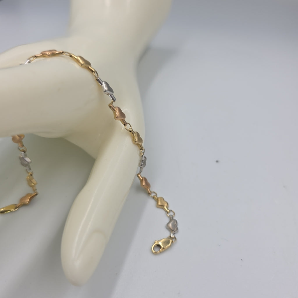 PULSERA ORO, ORO COMBINADO 14 K 3.4 GRMS (SEMINUEVO)