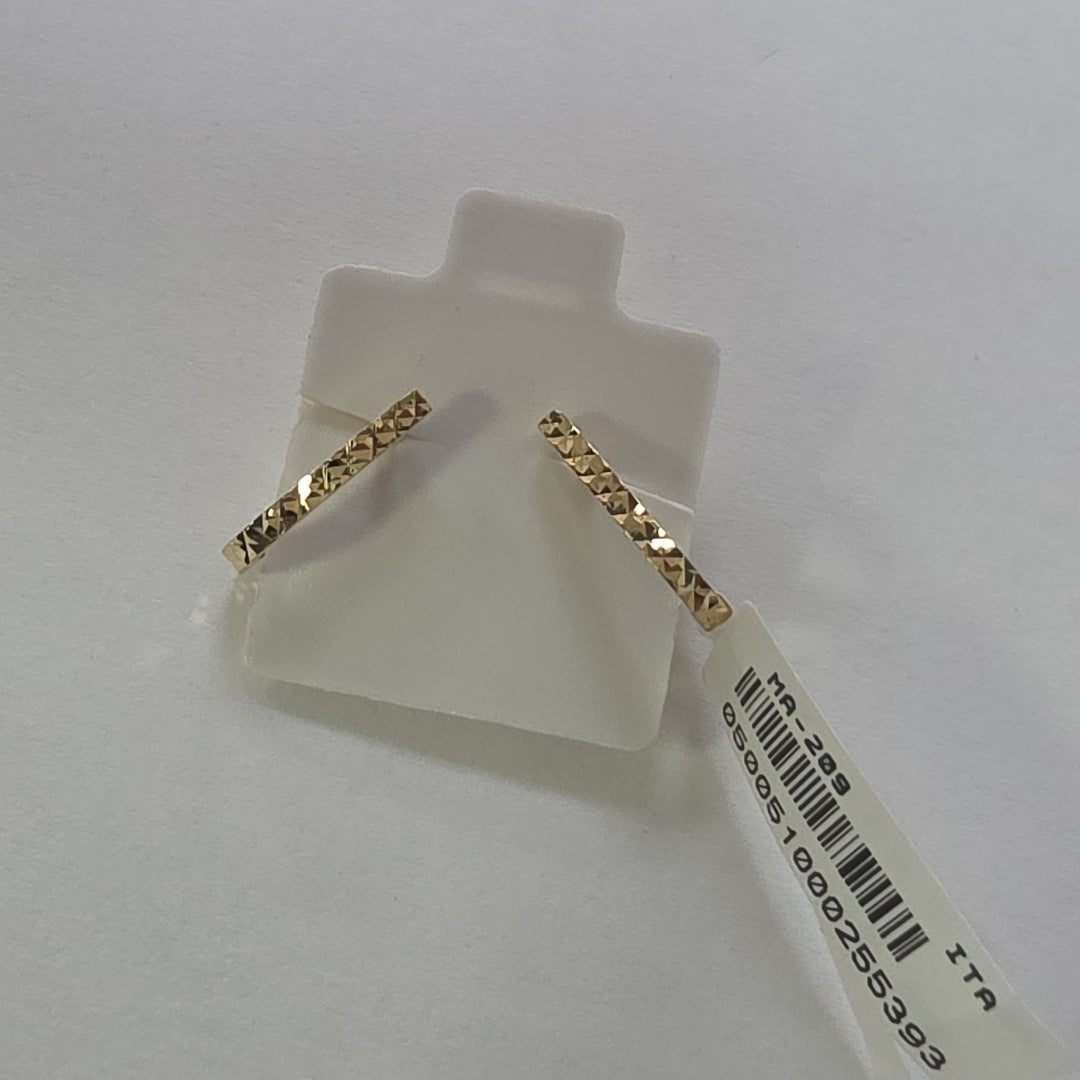 BROQUELES ORO 14K 1.5 (NUEVO)