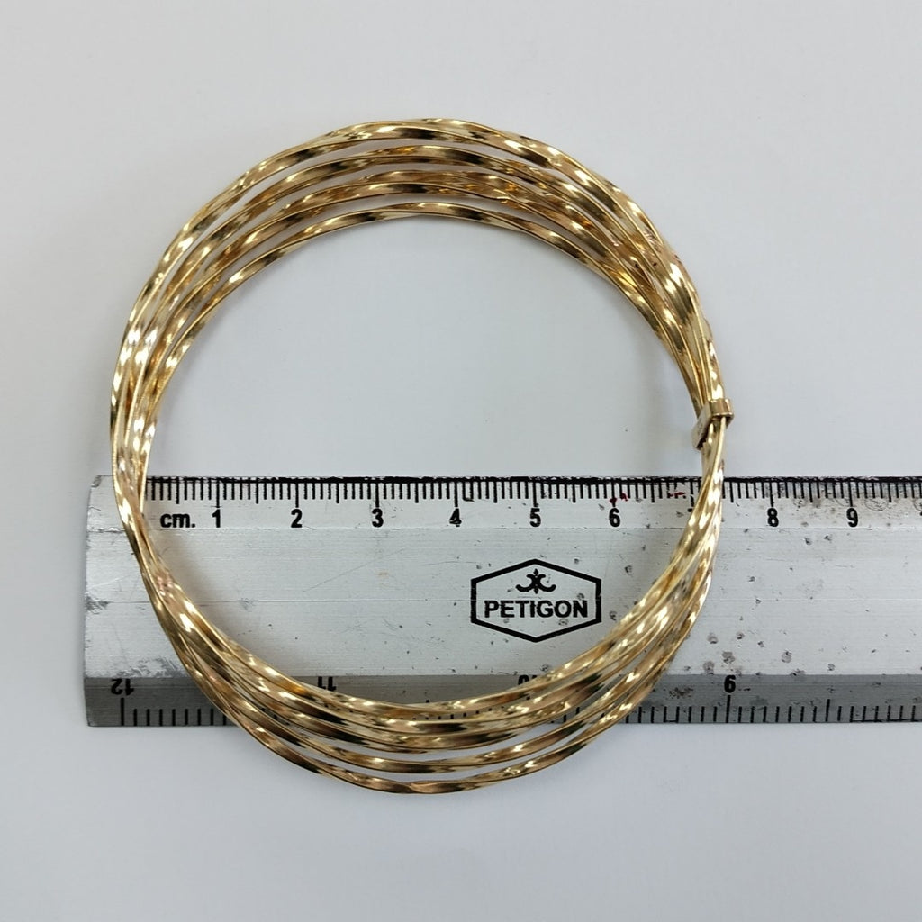 SEMANARIO DE PULSERAS ORO 14 K 22.3 GRMS (SEMINUEVO)