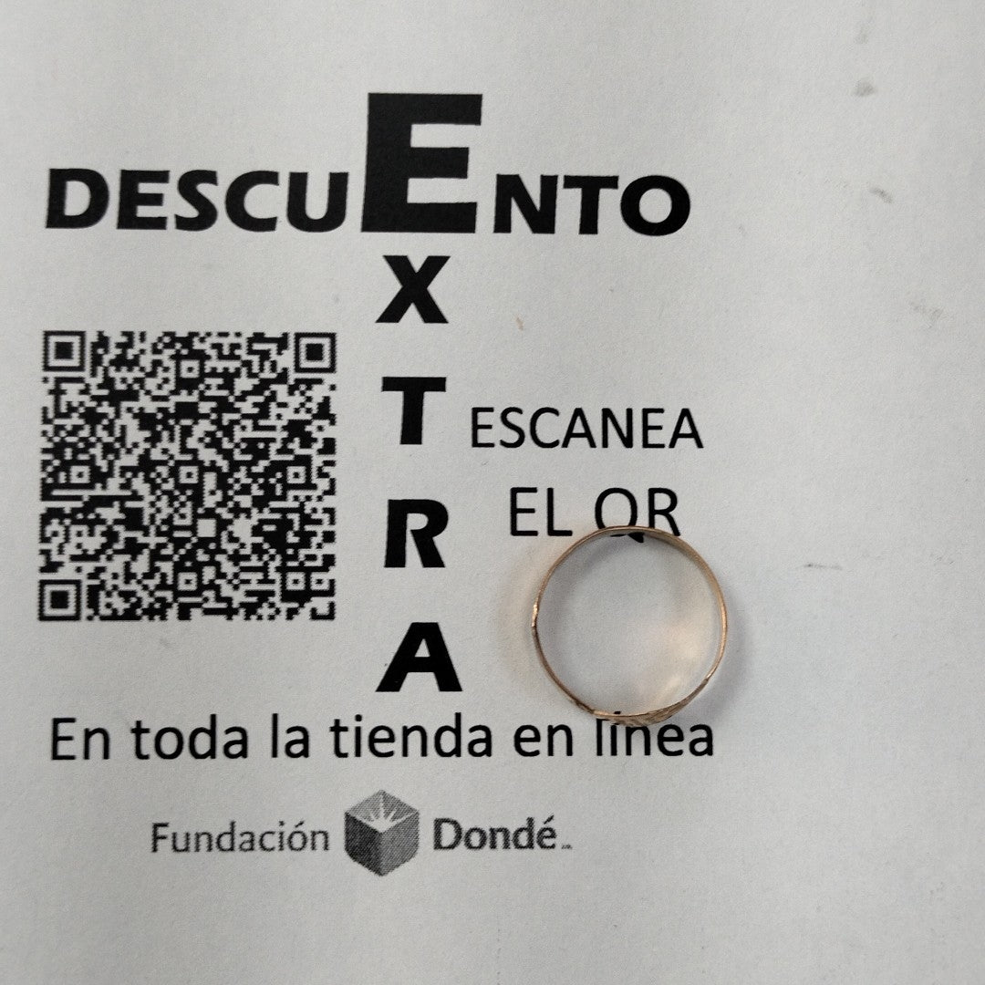 ANILLO ORO 8 K 0.9 GRMS (SEMINUEVO)