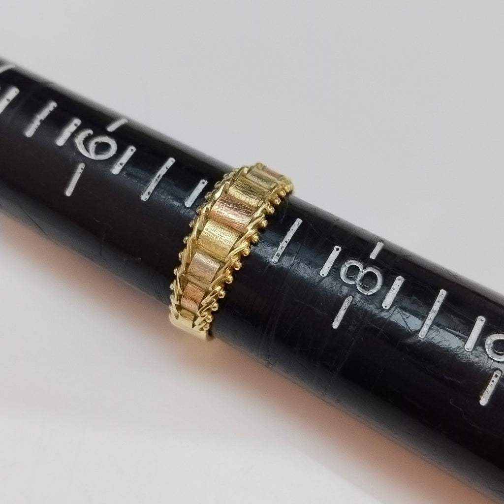 ANILLITO ORO COMBINADO 14 K 3 GRMS (SEMINUEVO)