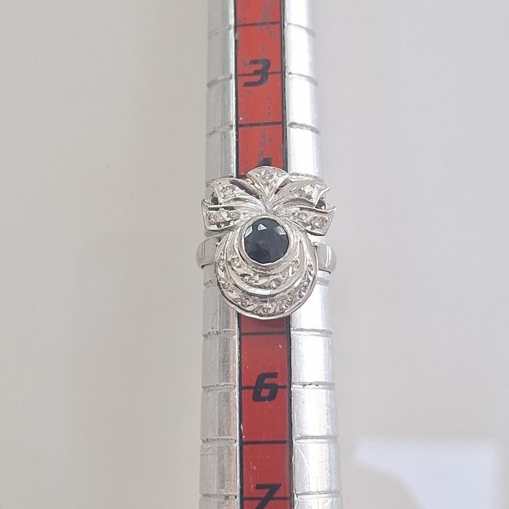 ANILLO ORO,ORO BLANCO 10 K 4,20 GRMS (SEMINUEVO)