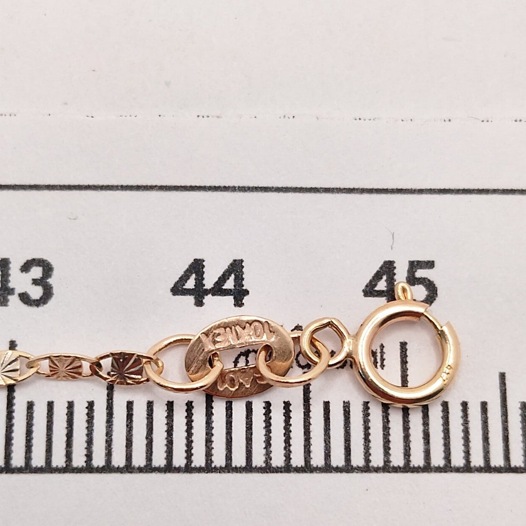 CADENA, MEDALLA RELIGIOSA ORO 10 K 2.2 GRMS (SEMINUEVO)