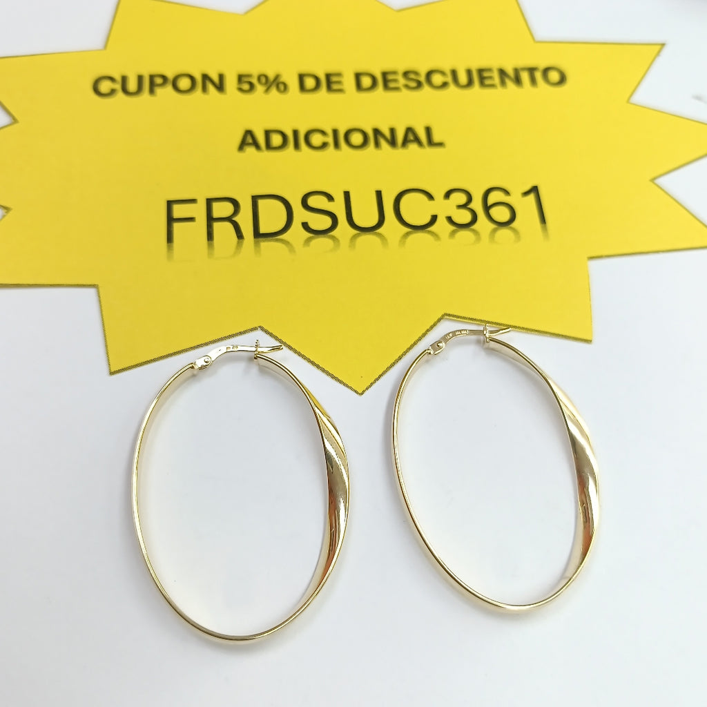 ARRACADAS ORO 14K 3.1 (NUEVO)