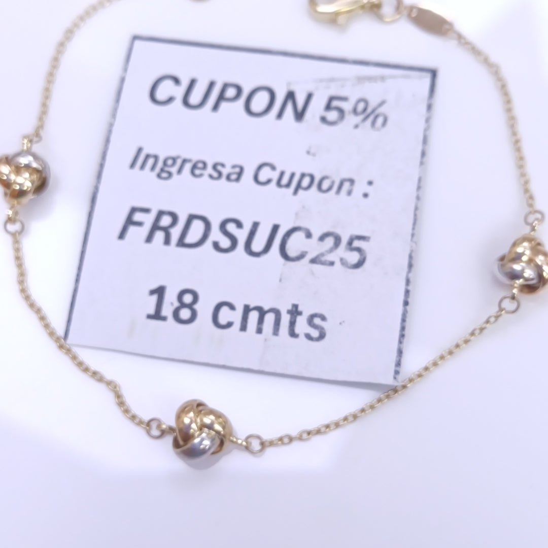 PULSERAS DAMA ORO 14K 1.9 (NUEVO)