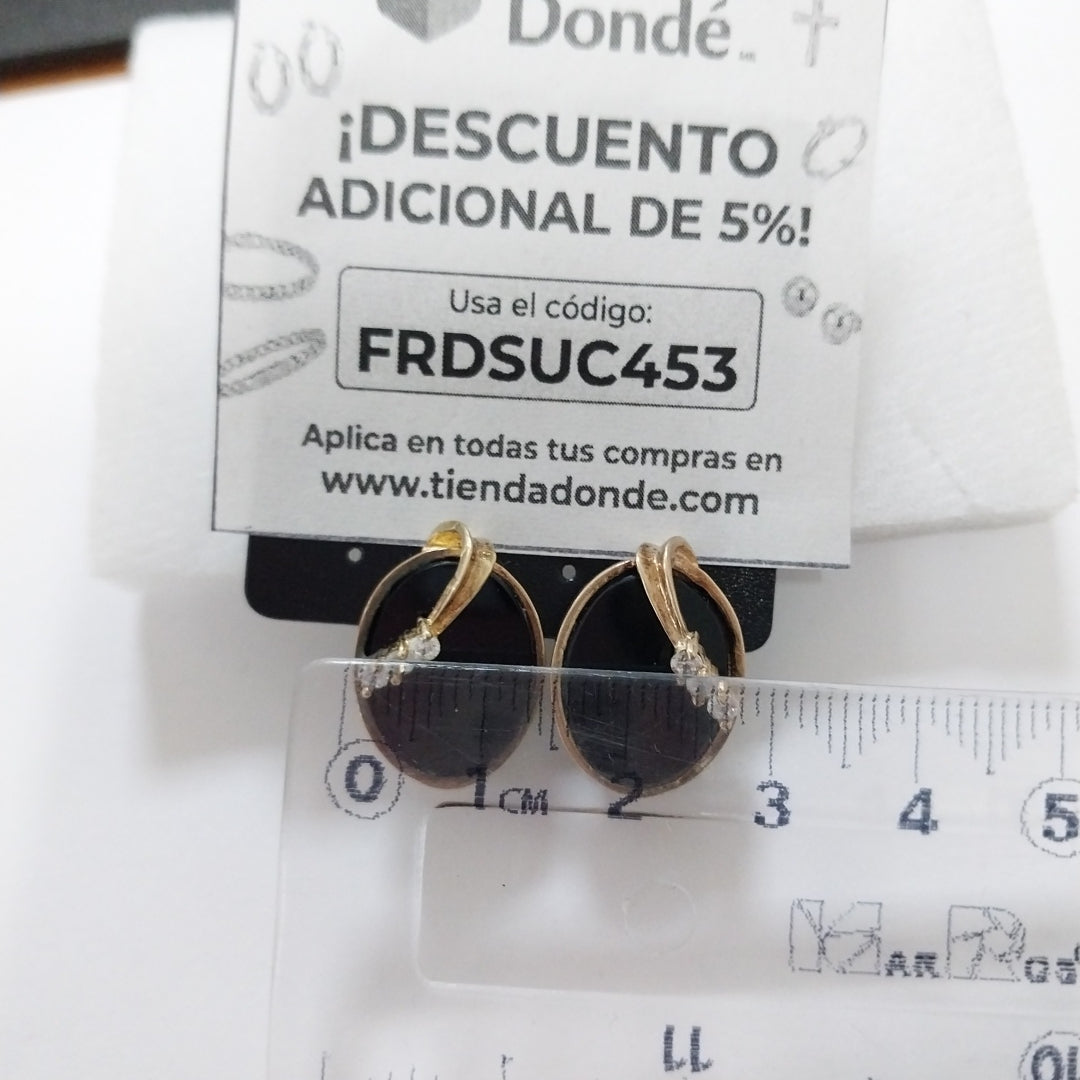ARETES PAR ORO 14 K 6.2 GRMS (SEMINUEVO)