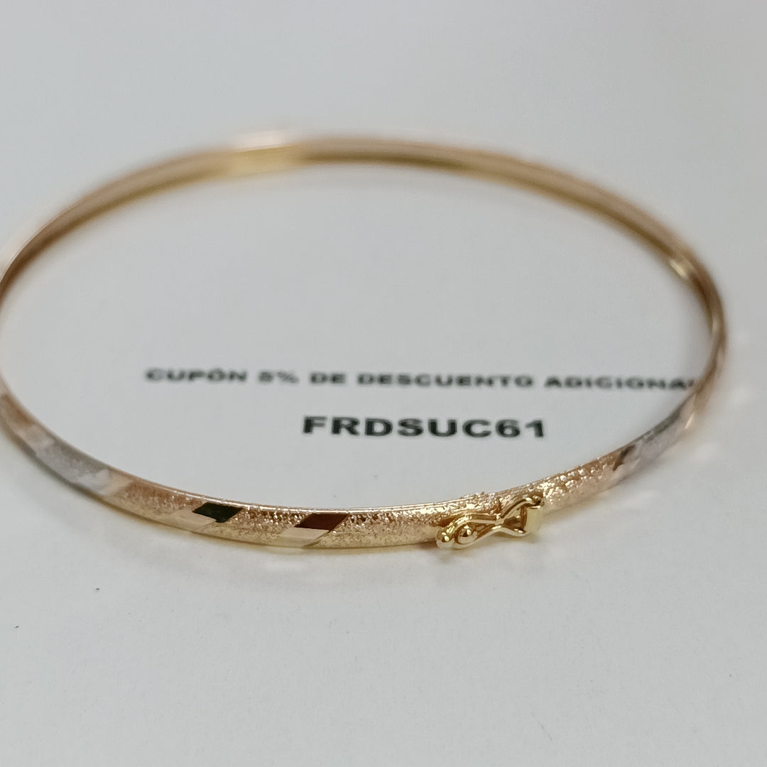 PULSERA RIGIDA ORO 14 K 4.7 GRMS (SEMINUEVO)